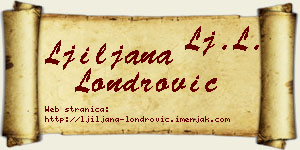 Ljiljana Londrović vizit kartica